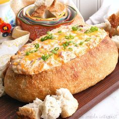 This decadent Mississippi Sin dip is an easy appetizer made with cheese and ham mixed together and baked inside a loaf of French bread until it is ooey gooey. The perfect game day appetizer or holiday party appetizer! Hot Dip Recipes, Sin Dip, Mississippi Sin Dip, Cream Cheese Recipes Dip, Sour Cream Dip, Dry Rubs, Cheese Dip Recipes, Classic Appetizers, Game Day Appetizers