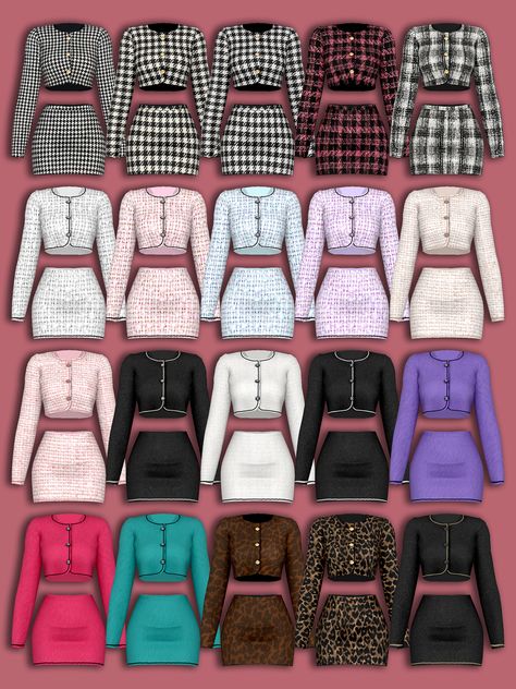 Sims 4 Tweed Cc, Sims 4 Cc Work Clothes Patreon, Ts4 Cc Clothing Sets, Chanel Sims 4 Cc Clothes, Sims 4 Cc Posh Clothes, Sims 4 Cc Fancy Clothes Patreon, Sims Chanel Cc, Sims 4 Cc Dior Clothes, Patron Sims 4 Cc