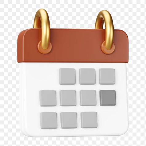 Calendar Icon Png, 3d Calendar, 3d Emoji, Calendar Png, Holography, Calendar Icon, 3d Png, Stickers Design, Cute Emoji