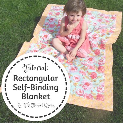 My Fabric Obsession: Rectangular Self-Binding Flannel Blanket Tutorial ... Self Binding Blanket, Blankety Blank, Self Binding Baby Blanket, Baby Blanket Tutorial, Handmade Blankets, Emily Taylor, Charity Quilts, Best Baby Blankets, Trendy Baby Blankets