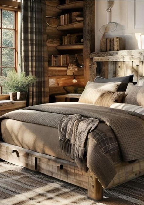 Hunting Bedroom Ideas, Boys Hunting Bedroom Ideas, Boys Hunting Bedroom, Yellowstone Cabin, Hunting Bedroom, Modern Cabin Decor, Hunters Cabin, Hunting Lodge Decor, Theme Bedroom