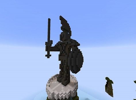 Minecraft Stone Henge, Minecraft Warrior Statue, Minecraft Copper Statue, Minecraft Nature, Minecraft Statue, Minecraft Temple, Minecraft Statues, Minecraft Medieval, Stone Statue