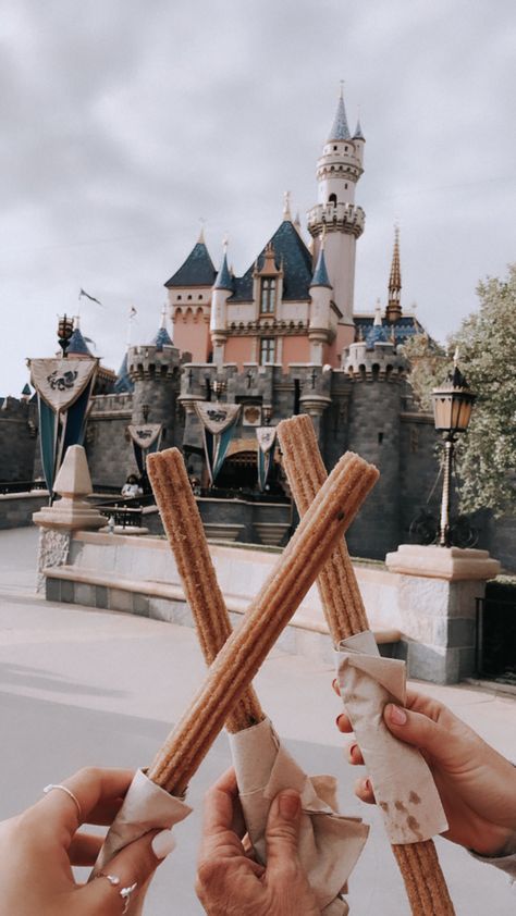 Churros Disney, Disneyland Vintage Aesthetic, Churros Disneyland, Trip Manifestation, Churro Toffee Disneyland, Disneyland Churros, Disneyland Paris Pink Aesthetic, Disneyland Aesthetic, Feeling 22