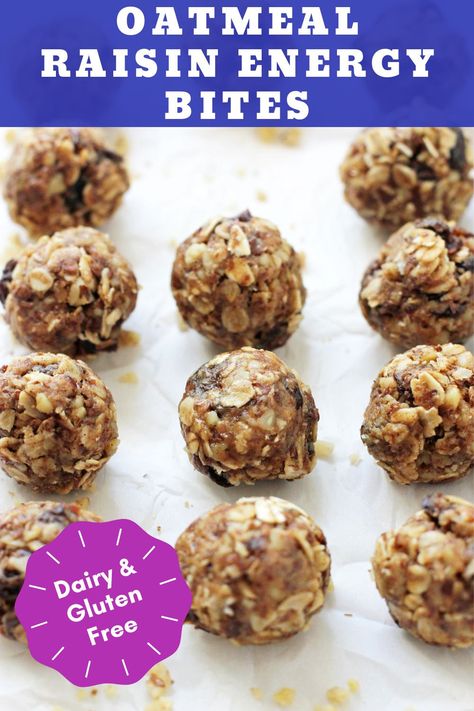 Dairy Free Snack Recipes, Mediterranean Dips, Cookie Gluten Free, Simple Oatmeal, Dairy Free Breakfast Recipes, Granola Oatmeal, Oatmeal Raisin Cookie, Raisin Cookie, Dairy Free Snacks