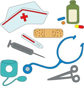 Silhouette Design Store - View Design #6731: nurses tools Nurse Tools, Community Helpers Theme, Community Workers, Community Helpers Preschool, People Who Help Us, Career Day, Silhouette Online Store, Playing Doctor, Community Helper