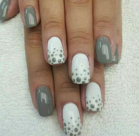 Polka Dot Nail Designs, Dot Nail Designs, Polka Dot Nail Art, Dot Nail Art, Simple Gel Nails, Polka Dot Nails, Work Nails, Dots Nails, Short Acrylic Nails Designs