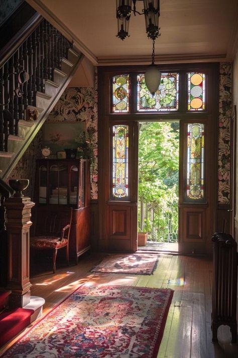 Historical Victorian Homes, Victorian Homes Inside, Old English Homes Interior, Victorian Modern House, Cute Victorian House, Victorian Home Aesthetic, Victorian Homes Aesthetic, Victorian Cottage Interior, Modern Victorian Homes Interior