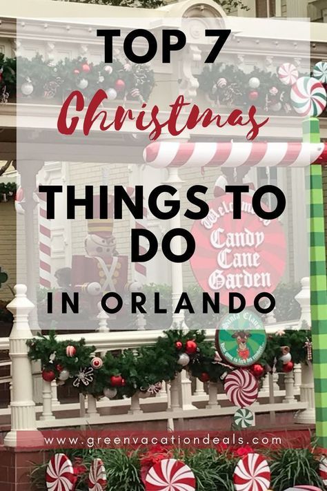 Christmas in Orlando Florida - fun things to do on a family vacation (or solo/adult travel or for locals!). Holiday attractions at Universal Studios, Magic Kingdom & more. Must see when travel planning at Christmas time. Orlando Florida Christmas Vacation Ideas #Orlando #ChristmasFun #floridatravel Christmas Orlando, Orlando Christmas, Universal Studios Outfit, Florida Winter, Things To Do In Orlando, Christmas Getaways, Christmas Tips, Orlando Disney, Florida Christmas