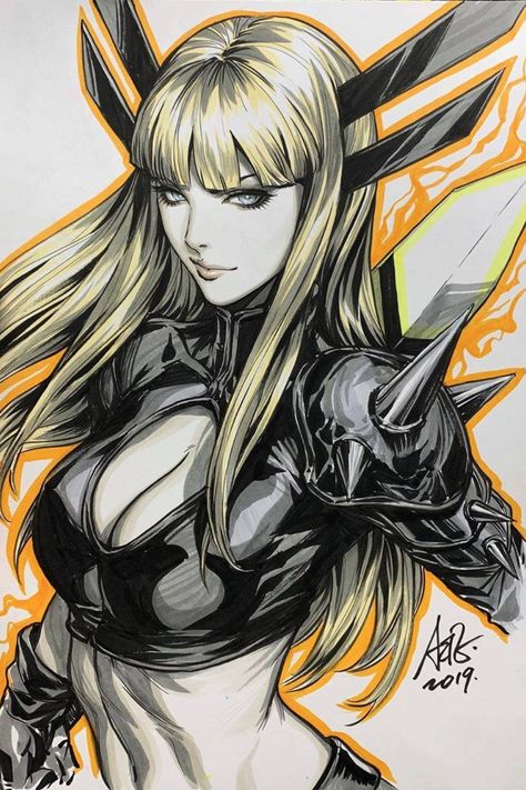 A.R.C.H.I.V.E., bear1na:   Magik by Artgerm | Stanley Lau * Art Germ, Artgerm Art, Stanley Lau, Magik Marvel, Stanley Artgerm, Illyana Rasputin, Dc Art, Arte Dc Comics, Comics Girls