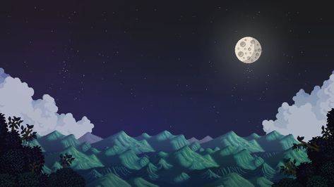 Stardew Valley #Moon #landscape pixel art #1080P #wallpaper #hdwallpaper #desktop Stardew Valley Wallpaper, Valley Wallpaper, Stardew Valley Fanart, Arte 8 Bits, 8bit Art, Moon Wallpaper, Wallpaper Dekstop, Stardew Valley, Original Wallpaper