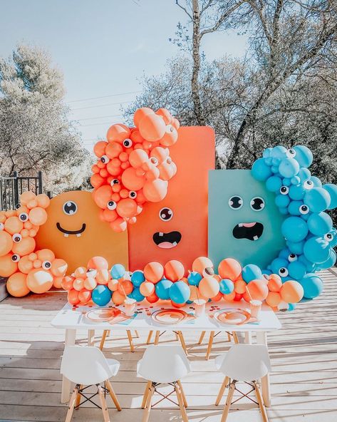 Monsters Inc Decorations, Monster Balloons, Monster Birthday Cakes, Monster Decorations, Monster 1st Birthdays, Monster Birthday Parties, Monster Birthday, 1st Birthdays, Monster Party