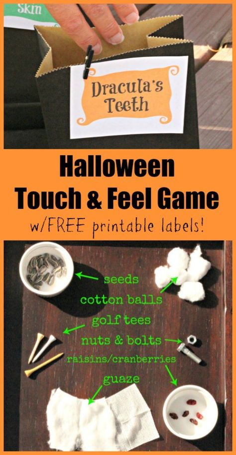 Halloween Mystery Box Ideas for Kids & Adults {w/printable labels!} - Edventures with Kids Mystery Box Ideas, Home Party Games, Teen Party Games, Teen Halloween, Halloween Mystery, Hallowen Ideas, Halloween House Party, Halloween Games For Kids, Adult Halloween Party