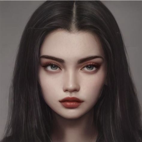 https://www.artbreeder.com/kiaradawn Black Hair And Grey Eyes, Eris Mizelian, Girl With Long Black Hair, Kill The Villainess, Grey Eyes, Girls With Black Hair, Fairytale Photography, Best Filters For Instagram, The Knight