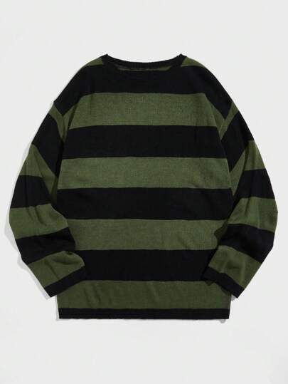 Winter Essentials For Men, Mens Stripes, Casual Stripes, Mens Fall, Color Block Sweater, Retro Chic, Retro Stil, Fall Sweaters, Womens Clothing Sizes