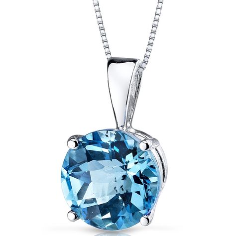 PRICES MAY VARY. PEORA QUALITY GENUINE SWISS BLUE TOPAZ - We've taken the timeless solitaire favorite and gave it a colorful twist with our Peora 14K Gold Pendants Collection. Featuring natural gemstone and genuine Peora Swiss Blue Topaz, Round Shape, 8mm, 2.50 Carats, rich Lagoon Blue hue with a brilliant sparkle. REAL SOLID 14K GOLD - Premium 14K Solid White Gold durability and shine. Stamped with 14K. Includes 18 inch box style Italian-made Sterling Silver Chain. Hypoallergenic, comfortable a Alexandrite Pendant, Blue Gemstone Necklace, Blue Topaz Pendant, Solitaire Pendant Necklace, Topaz Pendant, Swiss Blue Topaz, Solitaire Pendant, Blue Jewelry, Gemstone Necklace Pendant