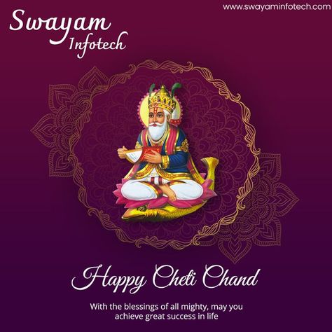 Cheti Chand (Moon of Chaitra) is a Sindhi Hindu festival that marks the start of the Lunar Hindu New Year. May the divine power of Jhulelal be helpful to your family and to your dear ones in this new year. Happy Cheti Chand. . . . #chetichand2022 #chetichand #chetichandcelebration #chetichnadspecial #chetichandgreetings #chetichandfestival #chetichandwishes #sindhifood #sindhi #sindhiculture #sindhionism #sindhis #sindhipeople #sindhicultureday #swayam #swayaminfotech Happy Cheti Chand, Cheti Chand, Hindu New Year, New Year Happy, Divine Power, Hindu Festival, Hindu Festivals, Lord Krishna Images, Krishna Images