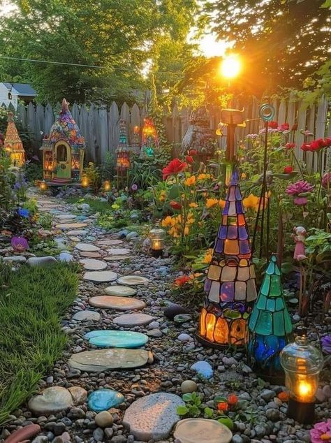 Whimsical Backyard, Garden Path Ideas, Texas Garden, Diy Home Garden, Sacred Garden, Path Ideas, Texas Gardening, Garden Rooms, Garden Art Crafts