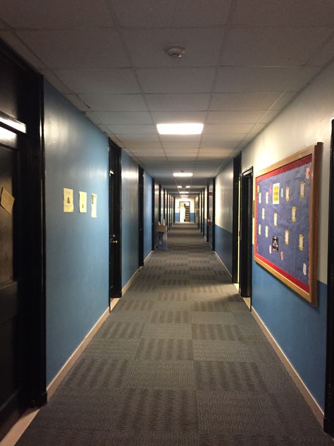 Duke University Bassett Dorm East Campus Hallway 2nd floor University Hallway Aesthetic, Dorm Building Aesthetic, University Dorm Building, Img Academy Dorm, Campus Dorm Aesthetic, Duke University Dorm Rooms, Duke Dorm Room, College Dorm Building, University Hallway