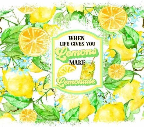 Sublimation Ideas Projects Inspiration, Make Lemonade, Lemon Decor, Drinks Tumbler, Sports Water Bottle, Fruit Drinks, Sports Water, Cup Wrap, Christmas Tumblers