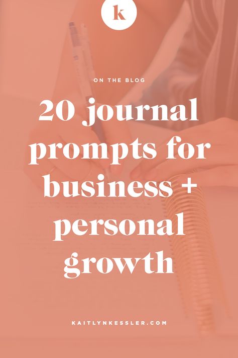 Journaling changed my business. Well, first it changed my life… then it changed my business. I don’t believe that your business can outgrow your personal growth. Personal growth and development should be just as high of a priority as learning what email subject lines convert best, or what time to post on Instagram. Check out my go-to journaling prompts for business and personal growth on the blog! Get your pen and paper ready! | KaitlynKessler.com | #businesscoach #mindsetcoach #productivity #jo Journal Prompts Business, Journal Prompts For Business Owners, Journal Prompts For Entrepreneurs, Business Journal Prompts, Journal Business, Seo Writing, Mindset Coach, Email Subject Lines, Journaling Prompts