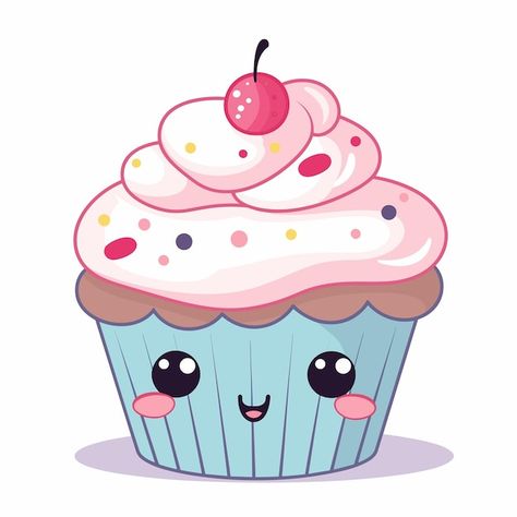 Cupcake dibujado a mano dibujos animados... | Premium Vector #Freepik #vector #logo-fresas #fondo-fresas #etiquetas-jugos #fresa Cupcake Cartoon, Cupcake Art, Arabic Alphabet For Kids, Master Chef, Alphabet For Kids, Paw Patrol, Drawing Inspiration, Vector Logo, Premium Vector