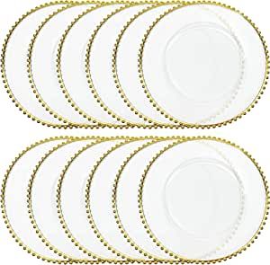 Clear Charger Plates, Gold Charger Plate, Gold Chargers, Wedding Plates, Dinner Decoration, Theme Color, Charger Plates, Metallic Foil, Wedding Set