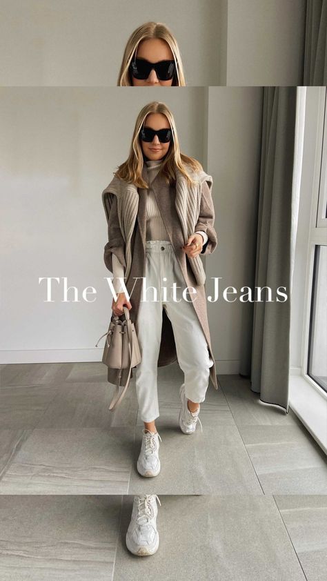 lydiajanetomlinson on Instagram: Styling white paper-bag @zara jeans! Stay tuned for links either on my stories or @shopstyle_europe account Paper Bag Jeans Outfit Winter, Paper Bag Jeans Outfit, Bag Jeans Outfit, Winter Pant, Paper Bag Jeans, Denim Jeans Outfit, Bag Jeans, Jeans Outfit Winter, Bag Zara