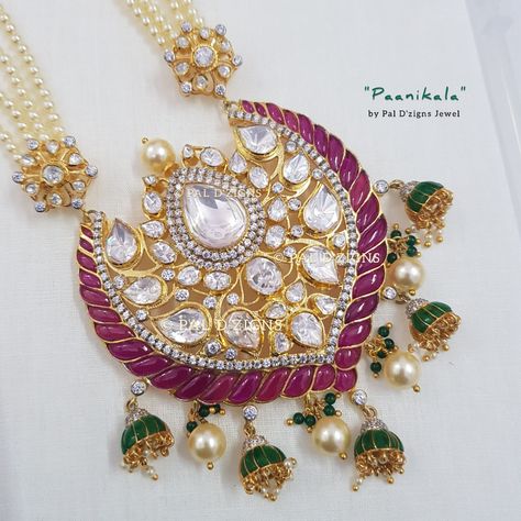 Open Setting Jewellery, Open Polki Jewellery, Open Setting Polki Jewellery, Jewellery Stones, Color Stones Jewelry, Stone Jewellery Designs, Indian Bridal Jewelry Sets, Modern Gold Jewelry, Antique Jewellery Designs