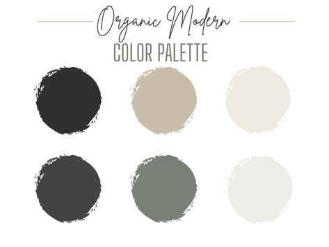 Take the guesswork out of selecting paint colors for your home and just take this curated palette to the paint store! The earthy neutrals of this modern organic palette are grounding and fresh. Instantly download the shown color palette, complete with Sherwin Williams paint color names. Bonus paint finish guide also included, so you can easily choose the correct sheen for each area of your home! This is a digital download only. No refunds or returns will be accepted. Any given color will look di Paint Finish Guide, Organic Modern Color Palette, Paint Color Names, Organic Palette, Sherwin Williams Paint, Earthy Neutrals, Paint Store, Sherwin Williams Paint Colors, Paint Color Palettes