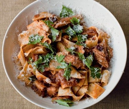 Pappardelle With Rabbit Ragù Recipe  From chef Gordon Ramsey's cookbook: Gordon Ramsay's World Kitchen. Gordon Ramsey Recipes, Gordon Ramsay Recipe, Ragu Recipe, Chef Gordon, Chef Gordon Ramsay, Rabbit Food, Ham Recipes, Game Food, Gordon Ramsay