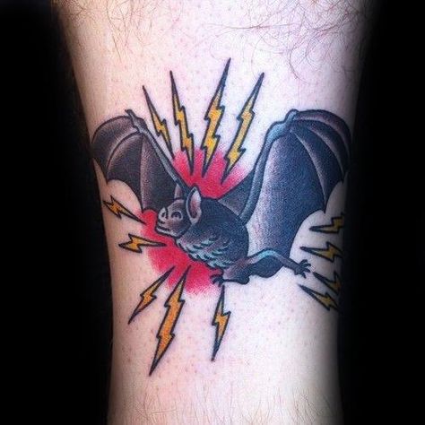 50 Traditional Bat Tattoo Designs For Men - Old School Ideas Bat Tats, Traditional Bat Tattoo, Bat Tattoos, Bats Tattoo Design, Americana Tattoo, Bat Tattoo, Tattoo Traditional, Traditional Tattoos, Tattoo Parlors