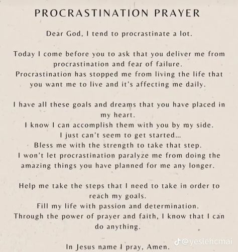 Bible Verse For Procrastination, God For Beginners, Procrastination Bible Verse, Prayers For Productivity, Affirmation For Procrastination, Prayer Against Stagnation, Prayer Against Procrastination, Prayer For Focus And Concentration, Prayer For Laziness And Procrastination