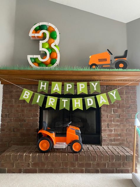 Lawnmower Themed Birthday Party, Lawn Birthday Party, Lawn Mower 2nd Birthday Party, Lawn Mowing Birthday Party, Lawn Mower Birthday Party Decorations, Lawn Mower Themed Birthday Party, Mowing Birthday Party, Mower Birthday Party Ideas, Bunnings Birthday