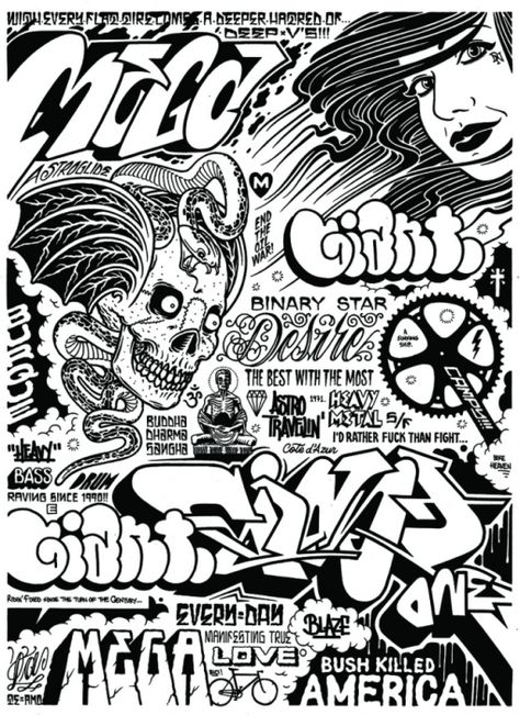 megaGiant Mike Giant, Evil Skull Tattoo, Graffiti Tattoo, Custom Typography, Typography Hand Drawn, Graffiti Tagging, Tattoo Designs For Girls, Flat Tire, Wall Gallery