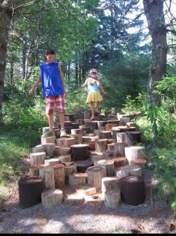 Natural Play Area, Natural Outdoor Playground, Natural Play Spaces, Outdoor Play Spaces, Natural Play, Play Garden, Outdoor Play Areas, Sensory Garden, Kids Outdoor Play