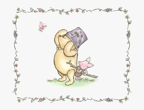 Pooh Wallpaper, Classic Winnie The Pooh, Winnie The Pooh Quotes, Winnie The Pooh Friends, Pooh Quotes, Vintage Winnie The Pooh, Decal Paper, Pooh Bear, Paper Greeting Cards