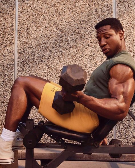 Jonathan Majors, Sixpack Workout, Motivational Photos, Abs And Cardio Workout, Men’s Fitness, Gym Fits, Boxing Training, Men's Health, Gym Inspiration