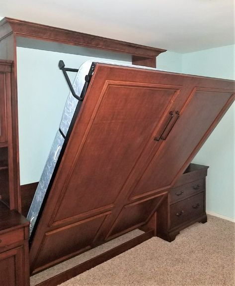 Custom Murphy Bed Wallbed Systems by Murphy Wallbed USA Murphy Bed Hardware, Diy Space Saving, Guest Bedroom Remodel, Bed Hardware, Small Bedroom Remodel, Murphy Wall Beds, Modern Murphy Beds, Wall Beds, Murphy Bed Plans