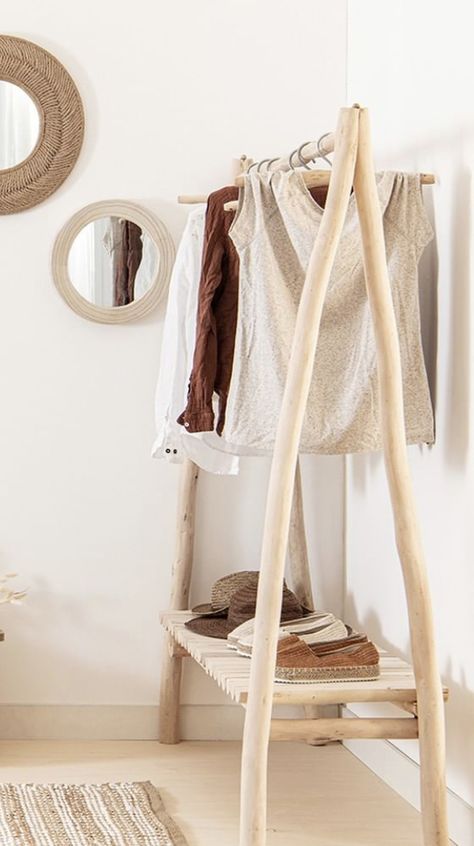 Clothing Boutique Decor, Wooden Clothes Rack, Clothes Hanging, Boutique Decor, Diy Home Furniture, Clothes Rack, Clothing Rack, 인테리어 디자인, Diy Inspiration