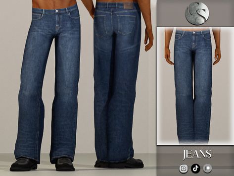 The Sims Resource - William Jeans (Adult Male) Sims 4 Mens Jeans, Sims 4 Guy Cc Clothes, Sims 4 Cc Country Clothes Male, Sims 4 Male Formal Cc, Men Clothes Cc Sims 4, Sim4 Cc Clothing Male, The Sims 4 Jeans, Sims 4 Boy Clothes, Sims Cc Male Clothes