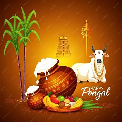 Happy pongal holiday harvest festival of Tamil Nadu South India greeting background | Premium AI-generated image Pongal Pictures Festivals, Sankranti Festival Images, Pongal Festival Images Tamil, Mattu Pongal Images, Maatu Pongal Wishes, Pongal Images In Tamil, Pongal Pictures, பொங்கல் நல்வாழ்த்துக்கள், Pongal Wishes Images