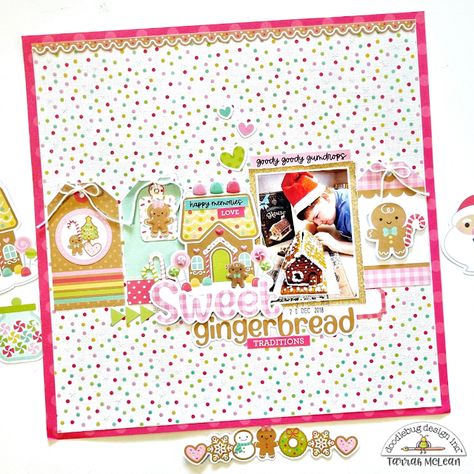 Doodlebug Design Inc Blog House Scrapbook, Advent Calendar House, Multi Photo Layouts, Winter Scrapbooking, Christmas Scrapbook Layouts, Cookie Craft, Michigan Road Trip, Baby Scrapbook Pages, Holiday Sprinkles