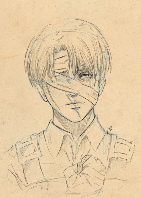 Levi Sketch, Levi And Erwin, Captain Levi, Animation Art Sketches, Hottest Anime Characters, Attack On Titan Fanart, Attack On Titan Levi, No Regrets, Attack On Titan Art