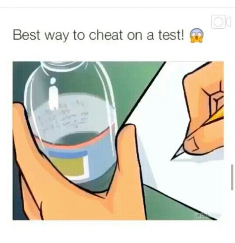 How to cheat on a test Test Cheating Hacks, Cheating Hacks School, Cheating Ideas In Exam, Ways To Cheat On A Test, How To Cheat On A Test, How To Cheat In Exam, Homework Tips, Exams Memes, School Testing