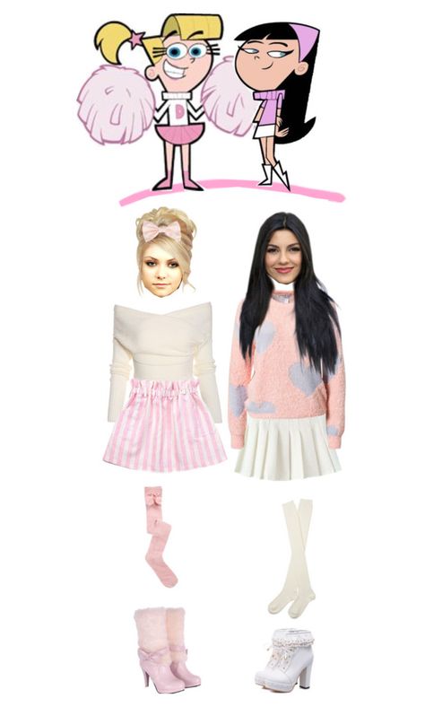 "Veronica e Trixie" by everysimpleplan ❤ liked on Polyvore featuring moda, Estradeur, American Apparel, maurices, Pink, kawaii y fairlyoddparents Trixie And Veronica Costume, Trixie Tang, The Fairly Oddparents, Hallowen Ideas, Fairly Odd Parents, Suit Costume, Indie Hair, Pink Kawaii, American Apparel