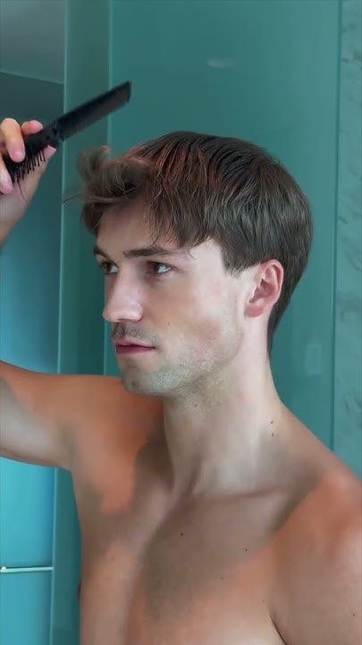 FLAT HAIR? Try this hair tutorial for men 😨 So much volume so SAVE & subscribe for #hairtutorial Self Haircut Men, Flat Hair Hairstyles Men, Flat Hair Men, Flat Hair Haircuts, Hair Tutorial Men, Side Fringe Hairstyles, Self Haircut, Boys Hairstyles, Boys Hair