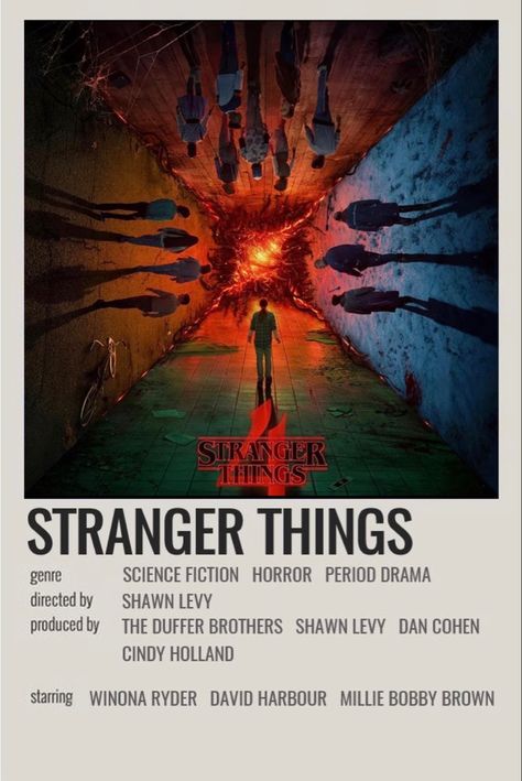 Alternative Minimalist Album Covers Stranger Things, Stranger Things Cover, Stranger Things Posters, Movie Stranger Things, Poster Stranger Things, Think Poster, Movie Character Posters, Iconic Movie Posters, Series Poster