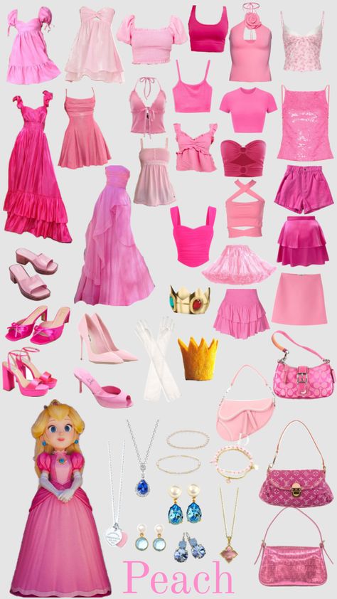 #mariocart #mariokart8 #princesspeach #princesspeachcostume Princess Peach Halloween, Costume Aesthetic, Princess Peach Costume, Peach Costume, Lilly Pulitzer Outfits, Mario Kart 8, Halloween Inspo, Halloween Inspiration, Clothes Crafts