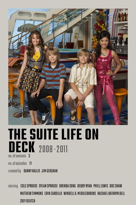 The Suite Life Movie, The Suite Life On Deck, Suite Life On Deck, Suit Life On Deck, Old Disney Channel Shows, Old Disney Channel, Dylan And Cole, Girly Movies, Disney Channel Shows