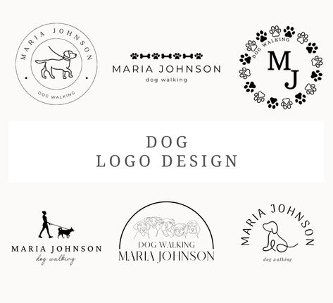 Daycare Logo Design, Dog Logos, Logo Design Canva, Daycare Logo, Walker Logo, Money Edit, Logo Dog, Care Logo, Dog Logo